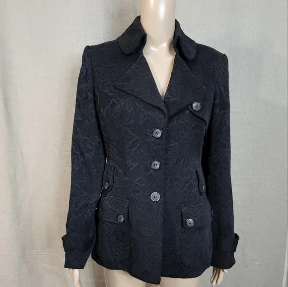 Nine West blazer size 6 color Black Long sleeves - Picture 10 of 15
